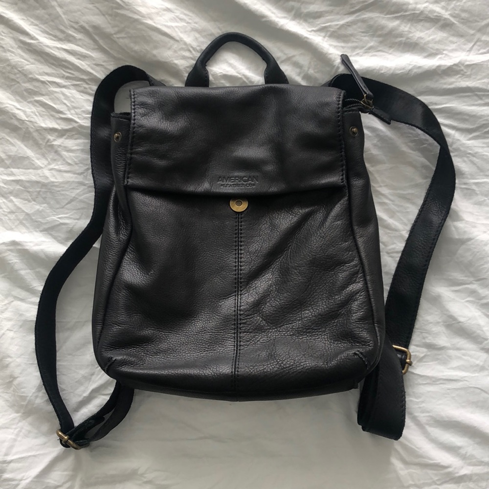American Leather Co. Black Backpack